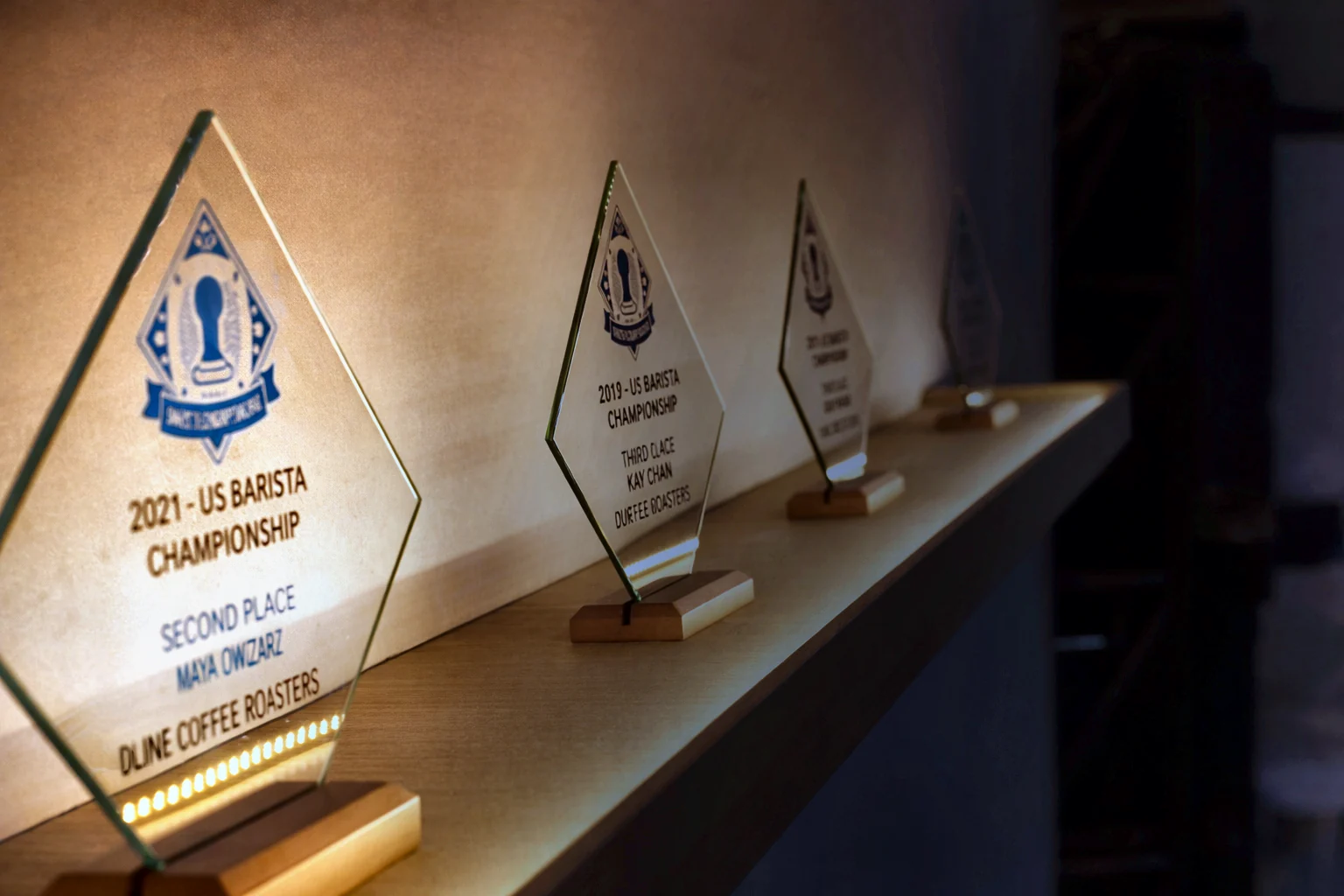 Championship trophies won with CafExporto coffee