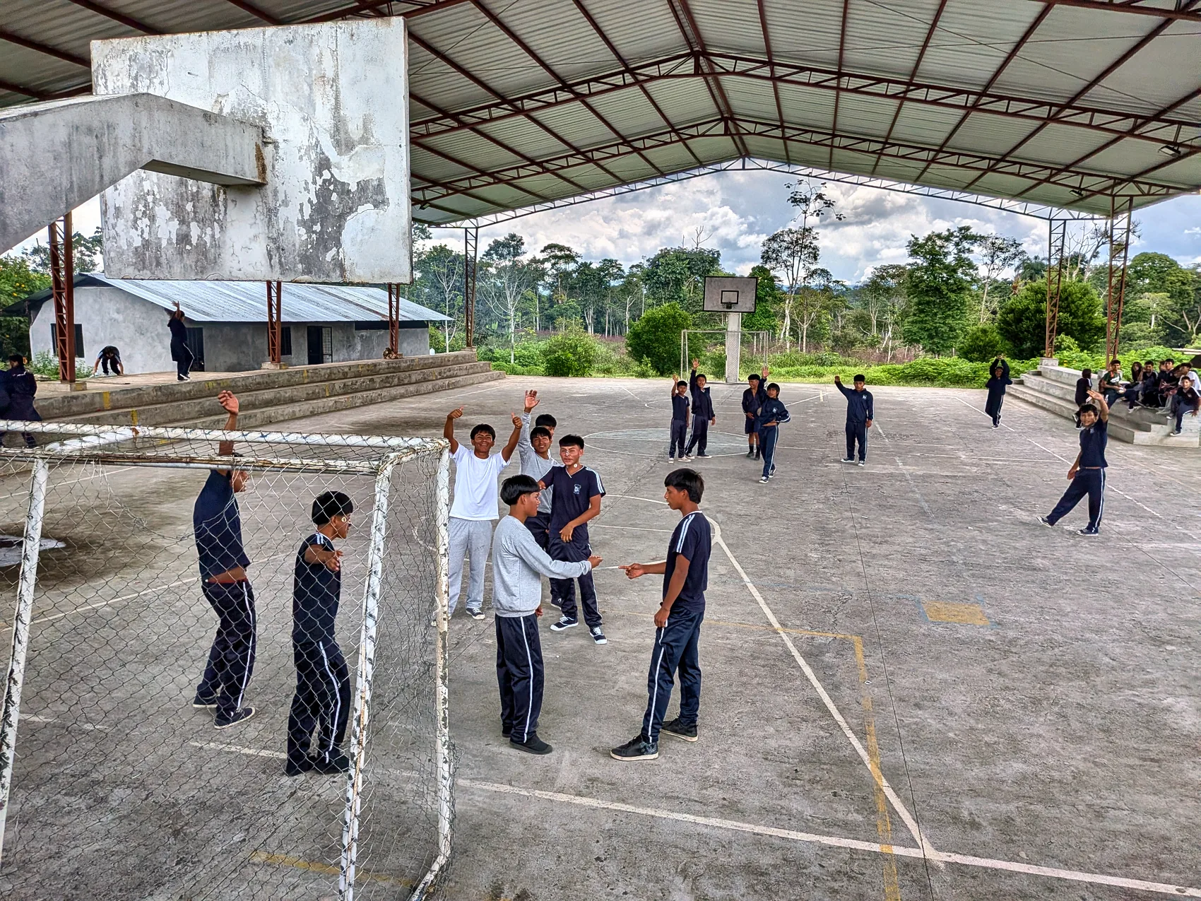 Students at their rural school in the coffee-growing communities of southern Ecuador