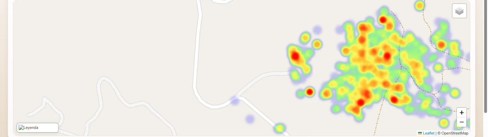 The Integrated Coffee Pulse disease heat-map, block by block